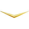 Emblem Trunk V 1957 Cadillac Eldorado Gold - image 1