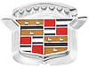 Crest Lock Cover 1969 Cadillac Assembly - image 1