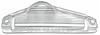 Lens License Plate Lamp 1966 Cadillac Exc. CC - image 1
