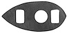 Mirror Gasket 1957-58 Cadillac - image 1