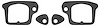 Gaskets Door Handle 1971-76 Cadillac / 1974-76 Riviera Outer - image 1