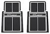 CFM0308-GYNC Floor Mats, Rubber, "El Camino" Stamped Logo - image 1