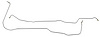 CH22234-SS Transmission Cooler Line, 700-R4, 1964-67 Chevelle/El Camino - image 1