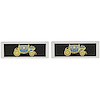 Decal Seat Belt Center 1965-66 GM Black - image 1
