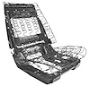 CH25749-LH Driver Side Bucket Seat Frame for Select 1966-1968 GM Vehicles - image 1