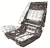 Seat Frame Bucket 1966-68 GM A Body - image 1