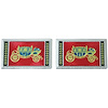 Decal Seat Belt Center 1966 GM Red - image 1