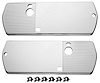 Armrest Plates Front 1968 Chevelle/El Camino Ribbed - image 1
