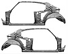Quarter Panel/Door Frame Assembly 1970-72 Chevelle - image 1
