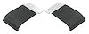 Side Glass Door Window Guides 1968-1972 GM A-Body Coupe/Convertible Pair - image 1
