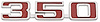 Emblem Fender 1973-75 Chevelle/El Camino 350 - image 1
