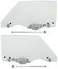 CH28166-PR Assembly, Door Glass/Guide, 1970-72 Chevelle Coupe, Pair - image 1