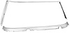 CH28579 Window Reveal Molding Set for 1968-1972 Chevy Chevelle, Buick Skylark, Olds Cutlass, Pontiac GTO, Tempest, LeMans - image 1