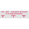 Decal 70-72 Chevelle/El Camino Radio Harness Plug - image 1