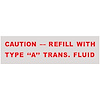 Decal Convertible Top Pump/Motor 1959-72 All GM Vehicles - image 1