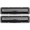 Valve Covers 1964-88 Chevrolet Script Style Small Block Black - image 1