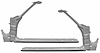 Door Frame Assemblies 68-72 El Camino Pair - image 1