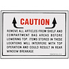 Decal 1964-66 Chevelle Convertible Top Caution - image 1