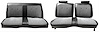 Seat Upholstery Kit 1973-77 Chevelle Front Split Bench/Cpe Rear Vinyl/Velour - image 1