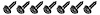 Screws Glove Box Liner 1961-77 GM Cars 7-pc - image 1