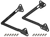 CH32683BK Straps, Tailgate Support, 1964-67 El Camino, w/ Hardware - image 1