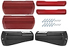CH37373-RD69 Armrest Kit, Front/Rear, 68-69 Chevelle/Cut/Pont A-Body, Black Rear Base w/Trim - image 1