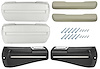 CH37373-SA Armrest Kit, Front/Rear, 68-69 Chevelle/Cut/Pont A-Body, Black Rear Base w/Trim - image 1