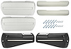 CH37373-WH Armrest Kit, Front/Rear, 68-69 Chevelle/Cut/Pont A-Body, Black Rear Base w/Trim - image 1