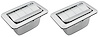 CH40059-PR Cover, Ash Tray, 1968-72 Chevrolet, 68-69 BOP, Chrome/Ribbed , 3-1/2" x 2", Pair - image 1