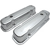 Valve Cover 1959-77 Pontiac Repro Chrome Baffled - image 1