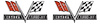 CHV4220-PR Emblem, Fender, 1965-67 Chevelle/El Camino, 396 Turbo-Jet, Pair - image 1