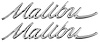 CHV4325-PR Rear Quarter Panel Emblems for 1966-1967 Chevy Chevelle Malibu - image 1