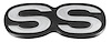 "SS" Rear Bumper Emblem 1971-72 Chevelle SS - image 1