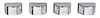 Heater Control Knobs 1966-74 CH/EC/MC Chrome 4pc - image 1