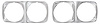 CT20038 Headlamp Bezels for 1970 Oldsmobile Cutlass 442 - image 1