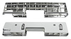 Interior Door Armrest Basees 1965-66 Buick Riviera / 1965-67 Olds Cutlass/442  / 1965-66 Pontiac Bonneville/Grand Prix - image 1