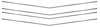Long Grille Molding Set 1970 Chevelle/El Camino - image 1