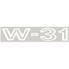Decal 69 Cutlass Fender W-31 White - image 1