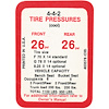 Decal 69 Cutlass Tire Pressure 442 - image 1