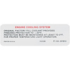 Decal Cooling System Warning 1970-72 Buick Olds Pontiac 3979912 - image 1