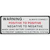Decal 64-65 Cutlass Battery Warning - image 1