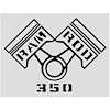 Decal 69 Cutlass Fender Ram Rod 350 Black - image 1