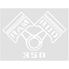 Decal 69 Cutlass Fender Ram Rod 350 White - image 1