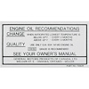 Decal 66-67 Cutlass Oil Change Canada - image 1
