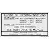Decal 68-69 Cutlass Oil Change Canada - image 1