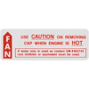 Decal 66-67 Cutlass Cooling System Caution - image 1