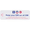 Decal 69-72 GM Air Cleaner Service Keep your GM car all GM PP 6424826 - image 1