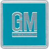 Decal 66-67 GM Door Jamb GM Mark Of Excellence Turquoise - image 1