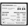 Decal 71-72 Monte Carlo Glove Box Tire Pressure - image 1