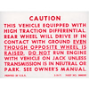 Decal 72-78 GM A Body Trunk Posi-Traction Label - image 1